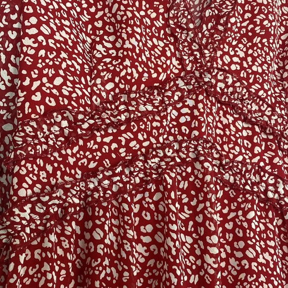 Melody Red and White Capri Midi Dress NWT - Picture 5 of 16
